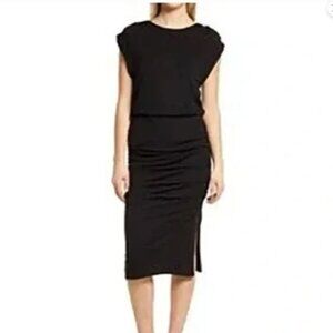 Halogen * Women’s Gathered Midi Dress * Size 2X – Black (NWT) 🖤